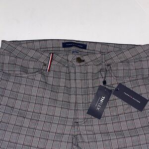 Tommy Hilfiger Checkered Trousers - Black, White, Red